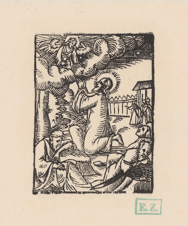 Kopista, Hans Leonhard Schäufelein, Monogramista IS s lopatkou – Kristus na Olivovej hore