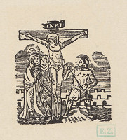 Remeselný grafik empírovej štýlovej orientácie – Ježiš na kríži zomiera 