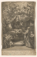 Carlo Grandi, Gaetano Sortino – Adorácia Františkovi Salezskému blahoslavenou Giovannou Francescou, zakladateľku rádu Navštívenia Panny Márie (Vízia alebo Omša sv. Vincenta de Paul) 