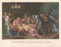 Pietro Vedovato, Giovanni Antonio Remondini, Gavin Hamilton – Priamos a Hector (Priamos prosí o mŕtve telo Hektora, list z konvolútu 12 listov Dejiny Rimanov a Grékov) 