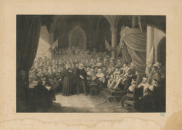 Carl August Schwerdgeburth – Martin Luther na ríšskom sneme vo Wormsi 