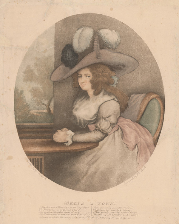 John Raphael Smith, George Morland – Delia vo veži (Delia v meste) 