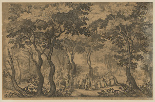 Boetius Adams Bolswert, Gilles van Coninxloo – Výjav zo starého zákona (Zmierenie Jakuba s Ezauom) 