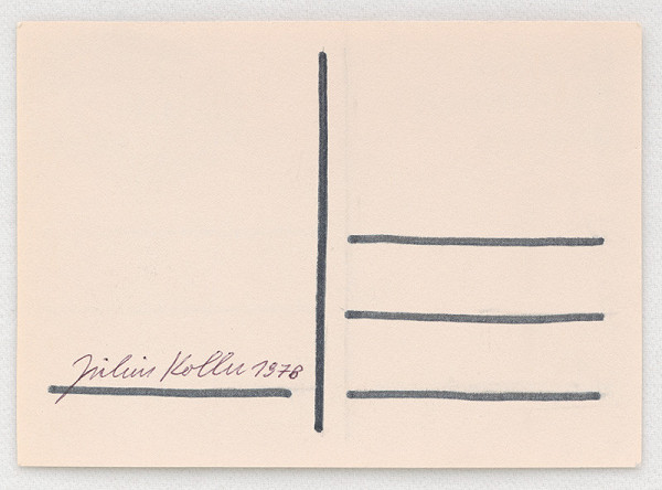 Július Koller – Unikátny Filatelistický Originál 