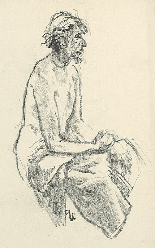 Jaroslav Vodrážka – Štúdia sediceho starca 