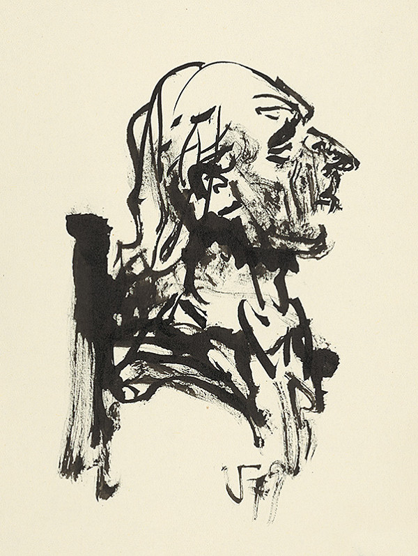 Jaroslav Vodrážka – Bradatý starec z profilu 