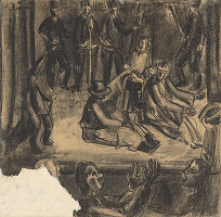 András Istenes-Iscserekov – Výjav z divadelnej scény (Divadelná scéna) 