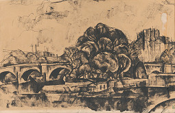 Ferencz Erdélyi – Pohľad na Anjelský hrad v Ríme ? 