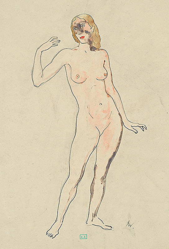 Viktor Belányi – Stojaci akt 