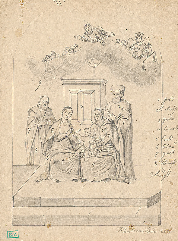 Vojtech Klimkovič – Návrh na oltárny obraz so Svätou Rodinou