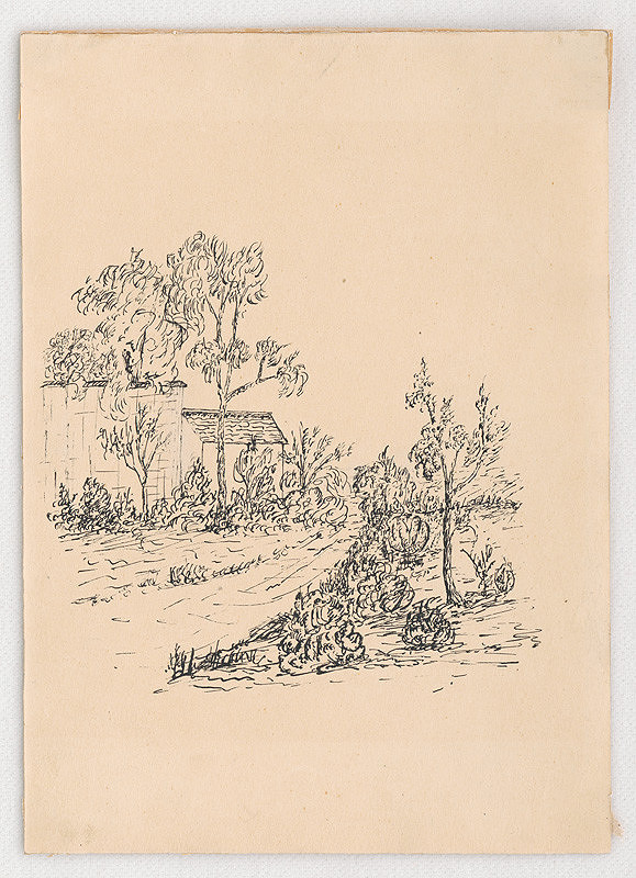 Lajos Kassák – Jesenná krajina v Békásmegyeri 