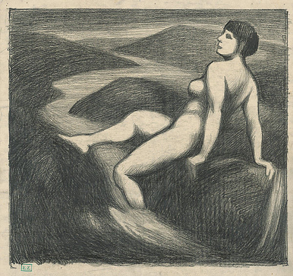 Viktor Hermély – Akt pri potoku I. 