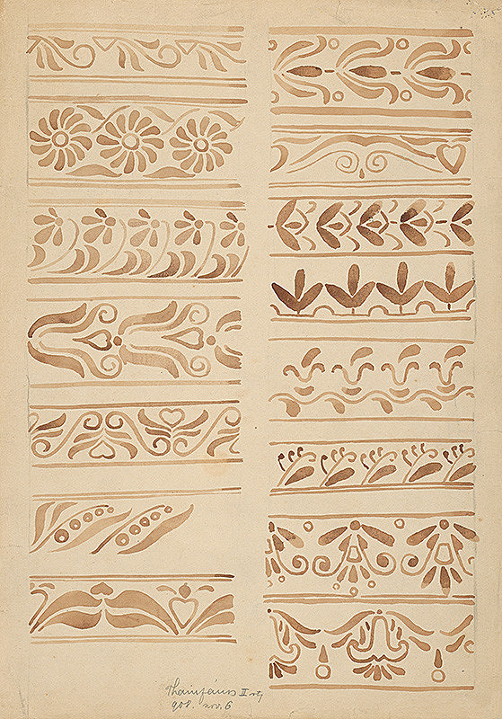 Ján Thain – Štúdia ornamentov 