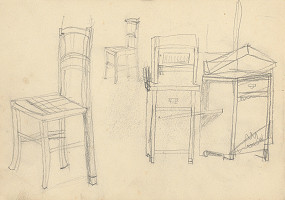 Ján Thain – Skicár z roku 1914 - strana zo skicára 