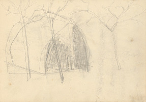 Ján Thain – Skicár z roku 1914 - strana zo skicára 