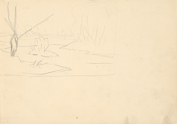 Ján Thain – Skicár z roku 1914 - strana zo skicára
