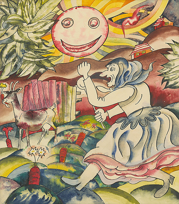 František Jaksics – Ilustrácia k zbierke básní Tapširáre-tapšórum 