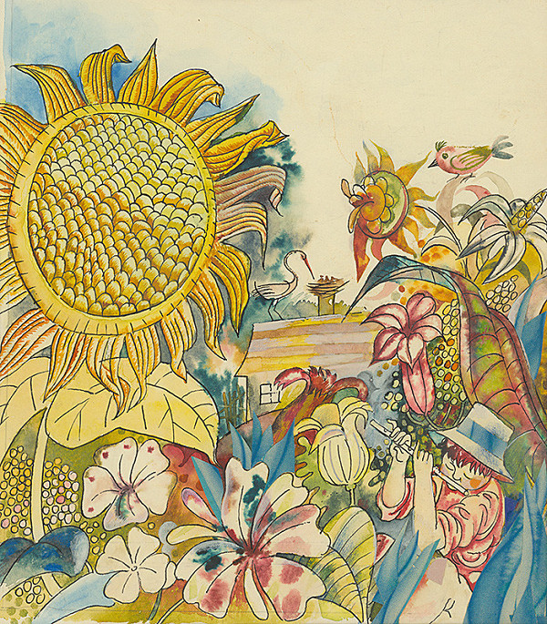 František Jaksics – Ilustrácia k zbierke básní Tapšišáre-Tapšórum 