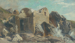 August Ignatz Grosz – Krajina na Capri 