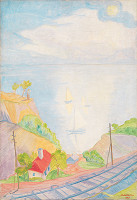 Zsigmond Antal Walleshausen von Cselényi – Krajina od Blatenského jazera 