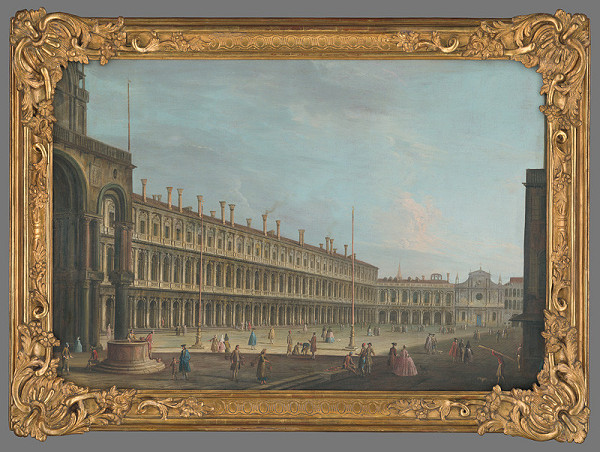 Apollonio Domenichini – Pohľad na Námestie sv. Marka z Campo S. Basso 