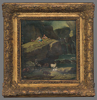 Neznámy maliar, Johann Heinrich Roos – Chlapci pasúci kozy 