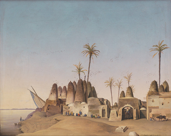 Francúzsky maliar z 19. storočia – Landscape of El Gesair