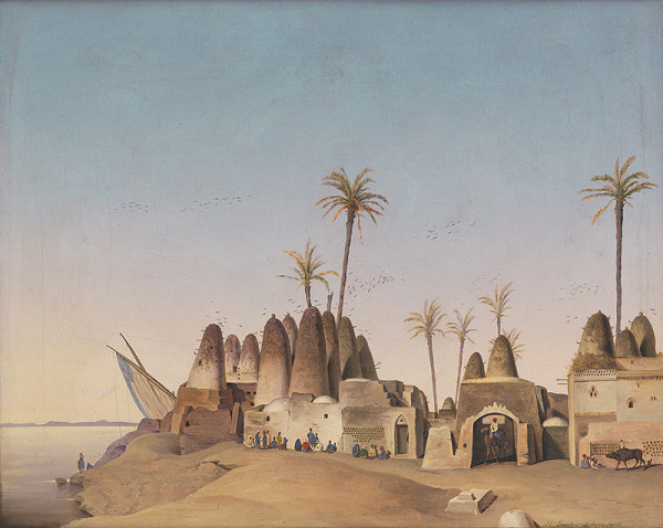 Francúzsky maliar z 19. storočia – Landscape of El Gesair 