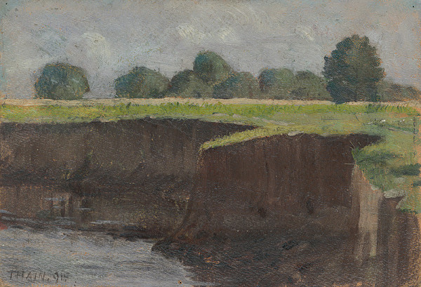 Ján Thain – Rieka Nitra pri Nových Zámkoch 