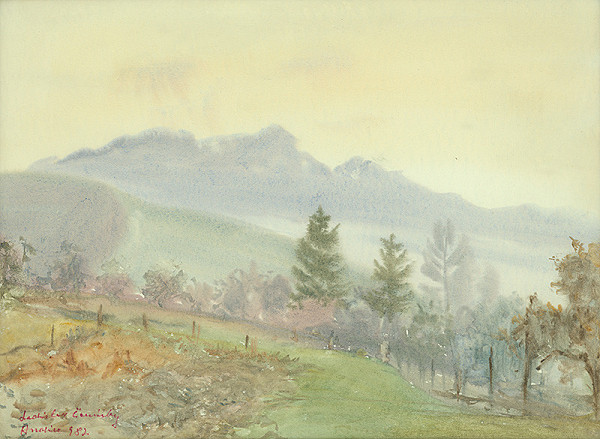 Ladislav Čemický – Pohľad na Nízke Tatry 