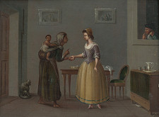 Neznámy maliar, Daniel Nikolaus Chodowiecki – Veštenie z dlane 