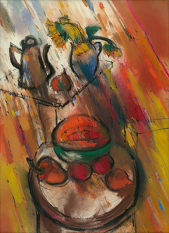 Stanislav Harangozó – Zátišie s melónom 