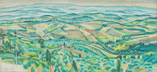 Ernest Zmeták – Pohľad na San Gimignano