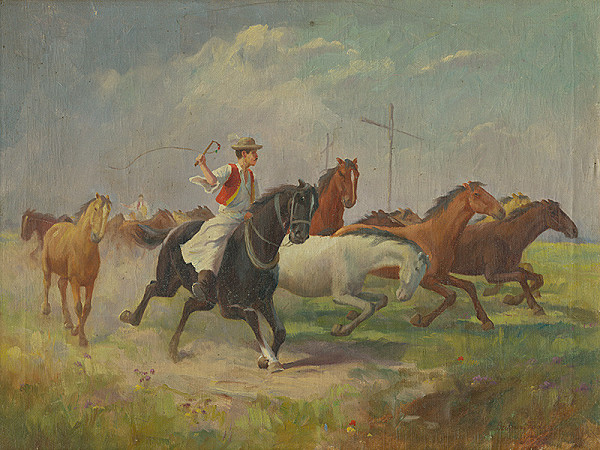 Teodor Székházy – Jazda na koni