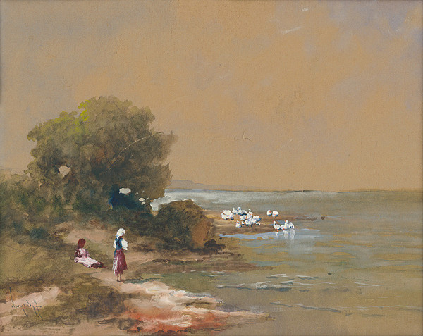 Antal Neogrády – Deti pri jazere 