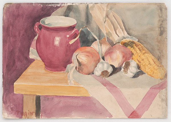 Ján Thain – Zátišie s cibuľou 