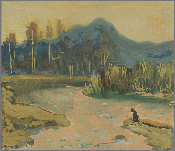 Miloš Alexander Bazovský – Potok s mačkou 