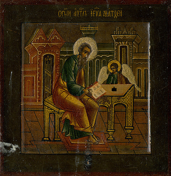 Ukrajinský maliar z 1. poplovice 19. storočia – Svätý evanjelista Matúš