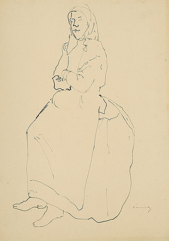 Ladislav Čemický – Žena v kroji 