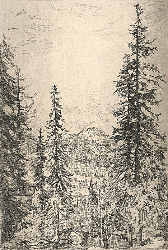 Viktor Hermély – Motív pri Štrbskom plese 