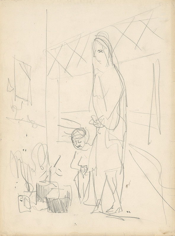 Bedrich Hoffstädter – Študijná kresba 