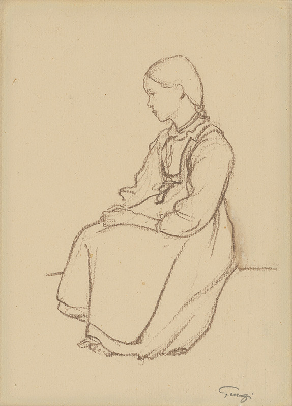 Alojz Fellegi – Sediace dievča 