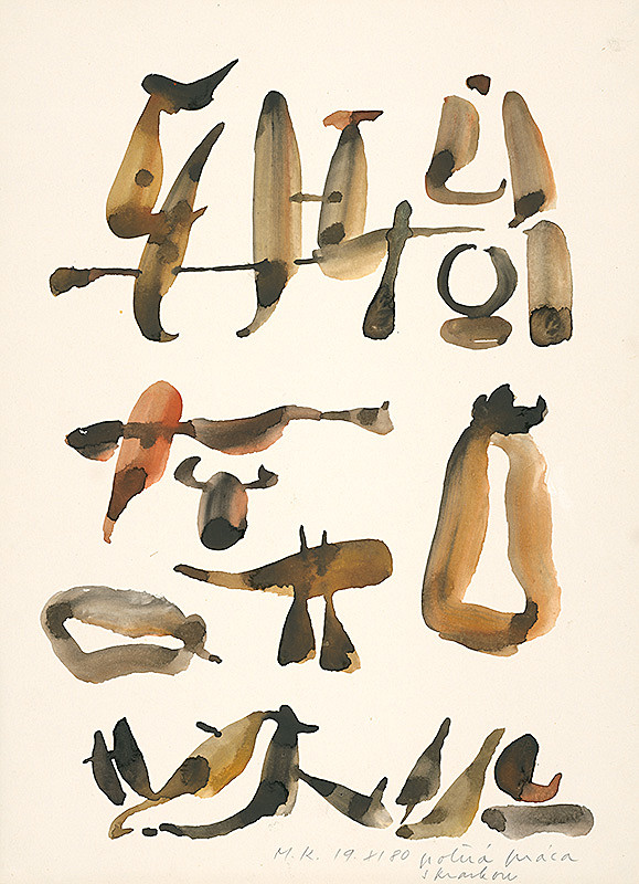 Miroslav Ksandr – Poľná práca s kravkou 