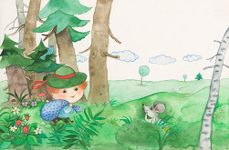 Oľga Bajusová – Ilustrácia ku knihe Mechúrik Koščúrik 