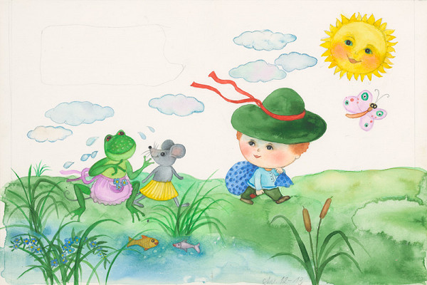 Oľga Bajusová – Ilustrácia ku knihe Mechúrik Koščúrik 