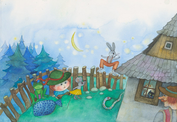 Oľga Bajusová – Ilustrácia ku knihe Mechúrik Koščúrik 