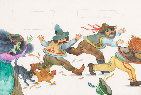 Oľga Bajusová – Ilustrácia ku knihe Mechúrik Koščúrik 