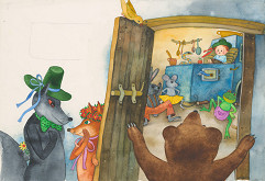 Oľga Bajusová – Ilustrácia ku knihe Mechúrik Koščúrik 