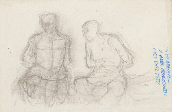 Ladislav Mednyánszky – Anatomická štúdia dvoch sediacich mužov