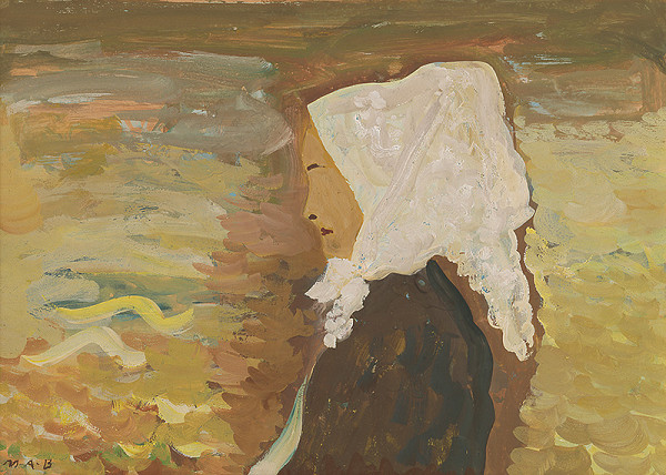 Miloš Alexander Bazovský – Žena v bielej šatke 